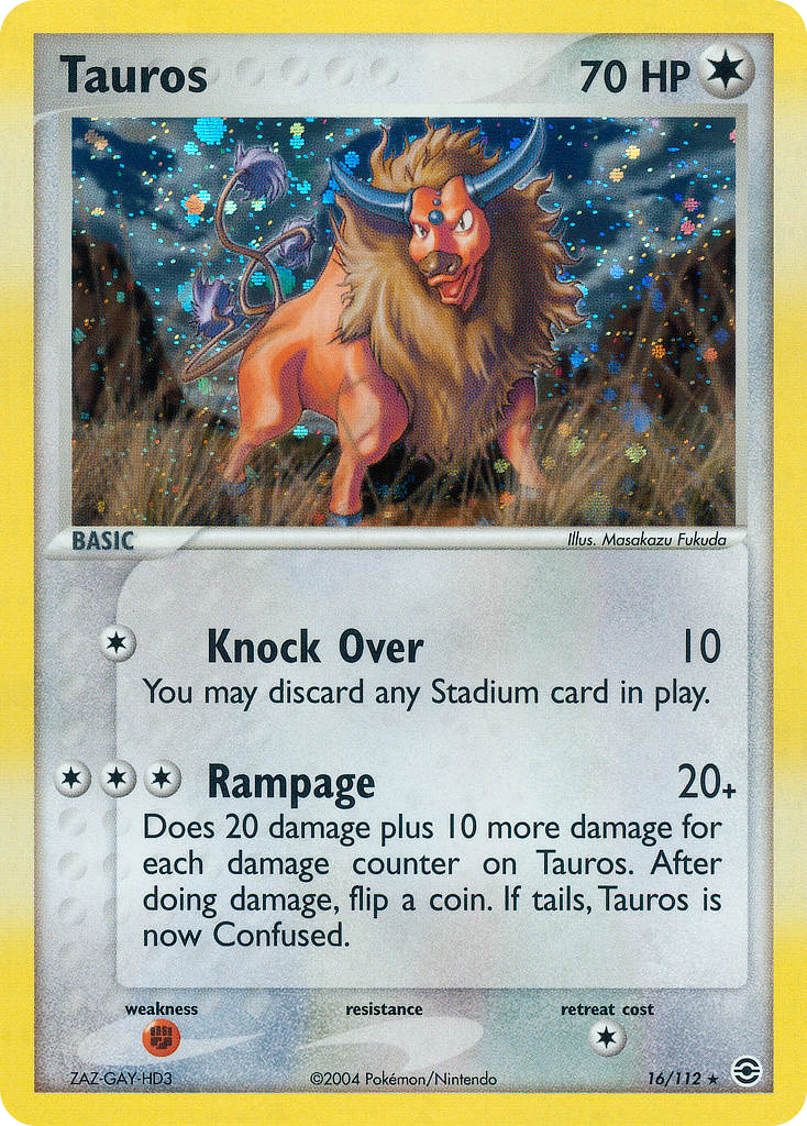 Tauros — illustrated card