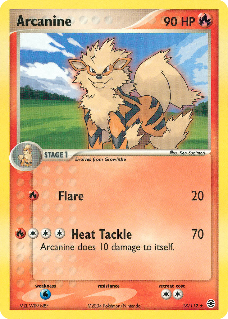 Arcanine — illustrated card