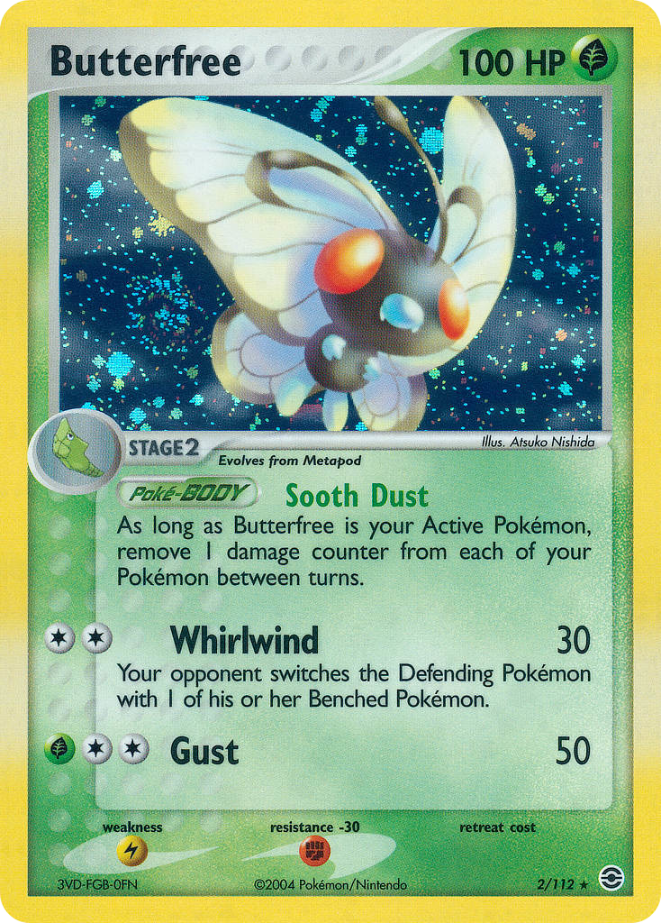 Butterfree — illustrated card