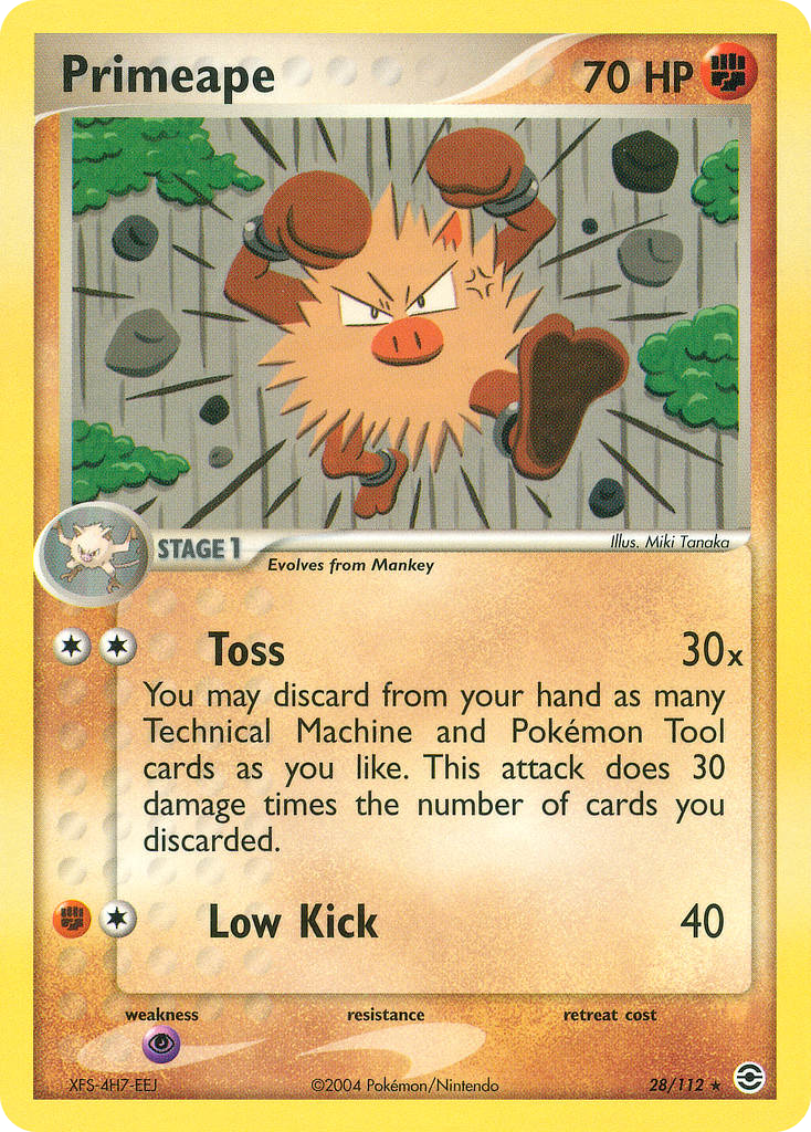Primeape — illustrated card