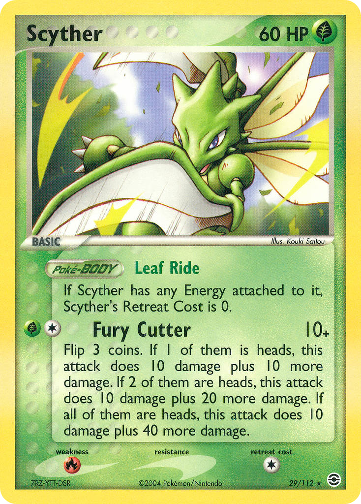 Scyther — illustrated card
