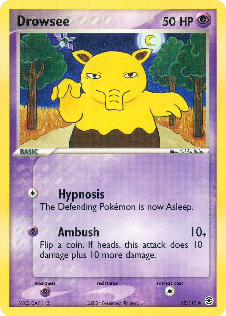 Drowzee — illustrated card