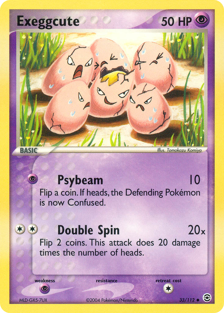 Exeggcute — illustrated card