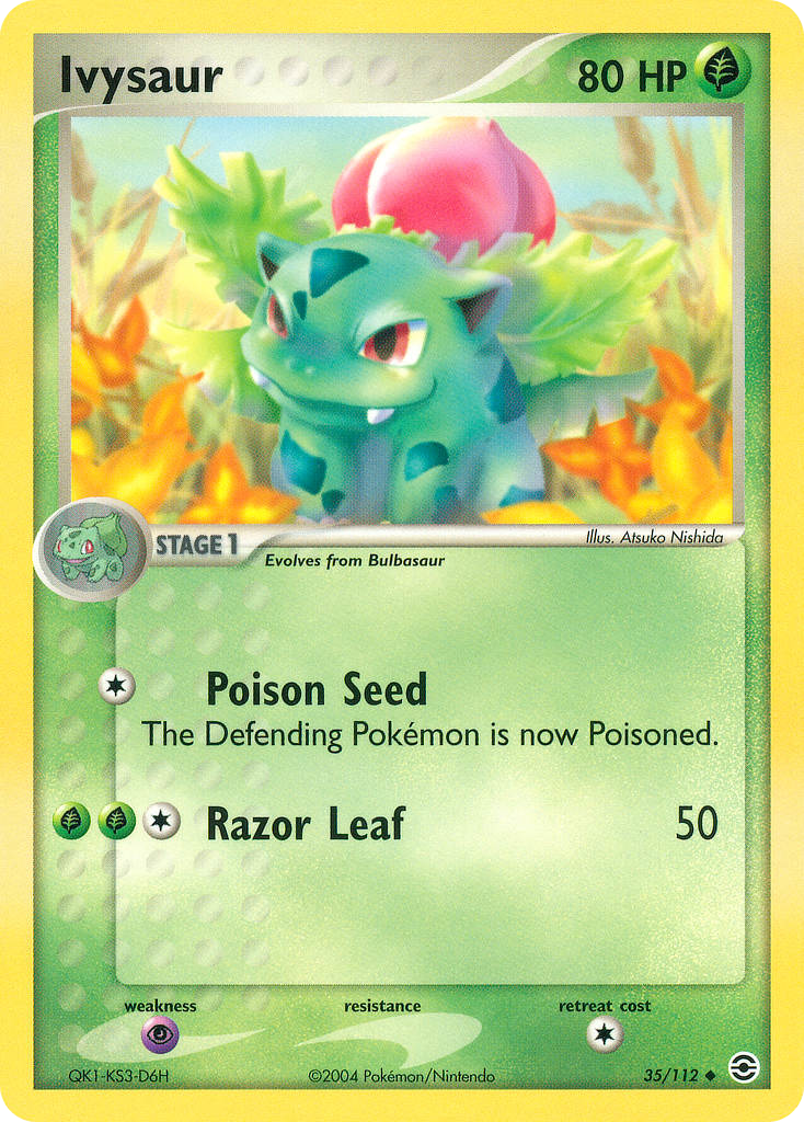Ivysaur — illustrated card
