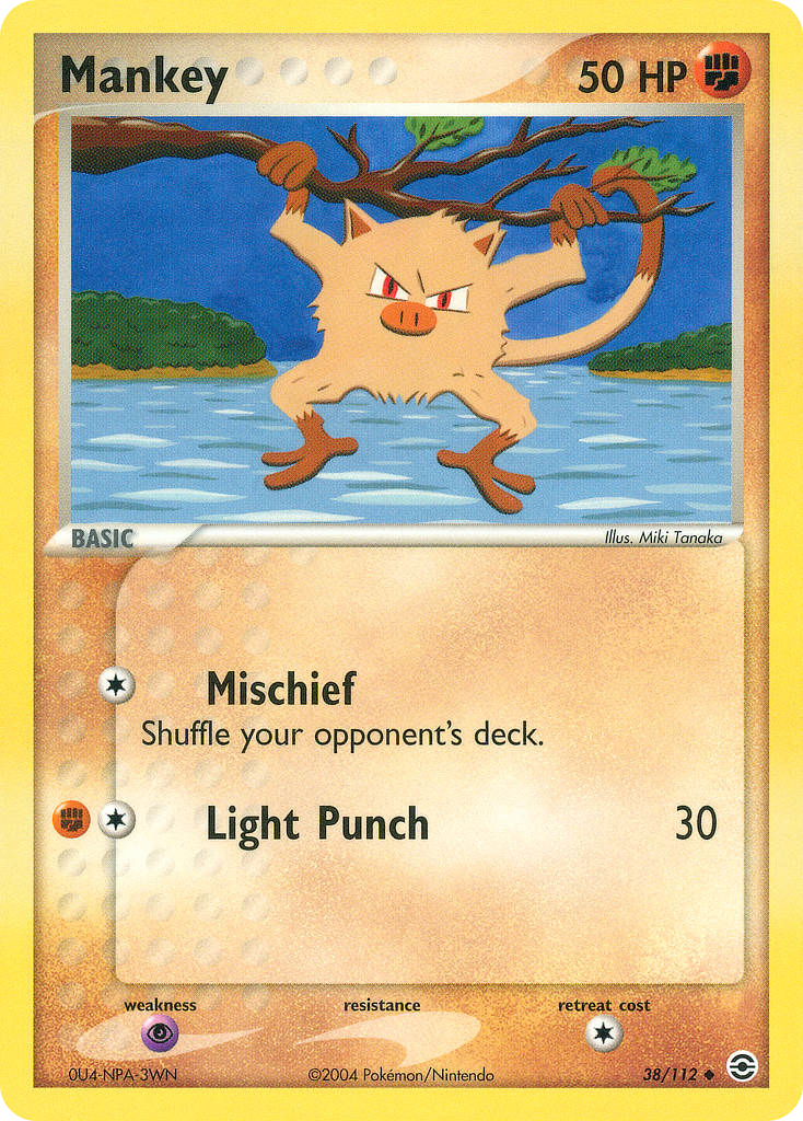 Mankey — illustrated card