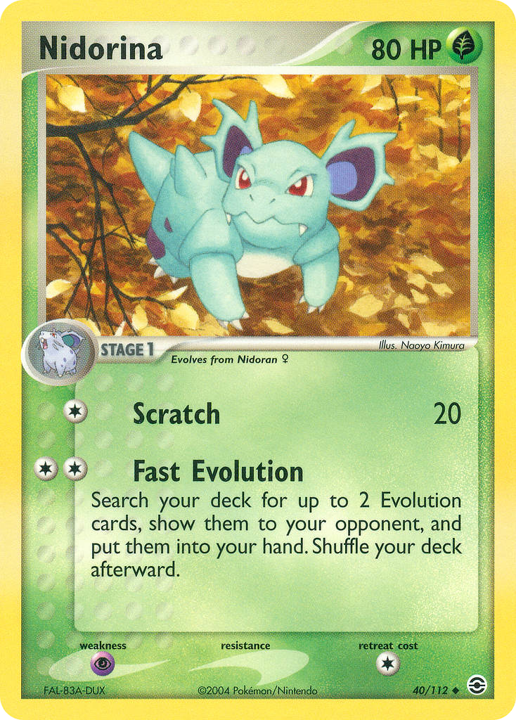 Nidorina — illustrated card