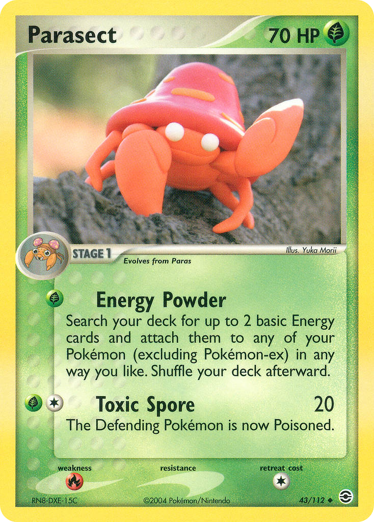 Parasect — illustrated card