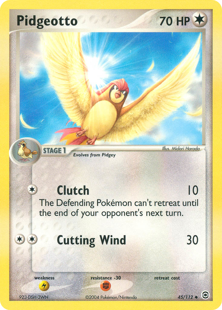 Pidgeotto — illustrated card