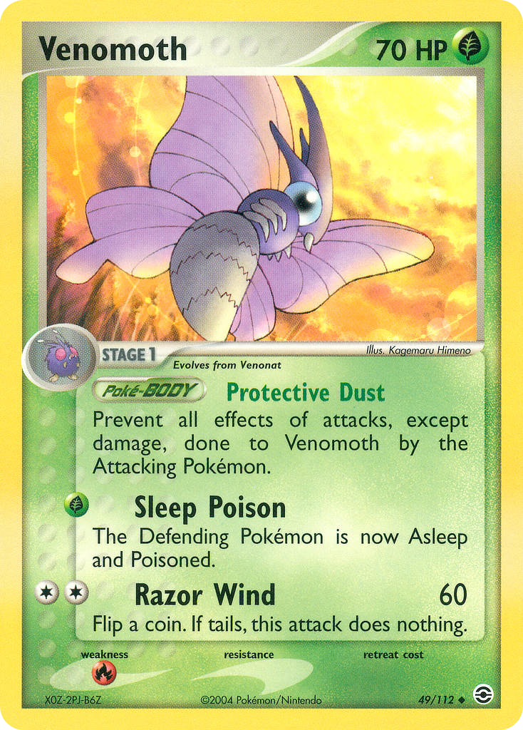 Venomoth — illustrated card