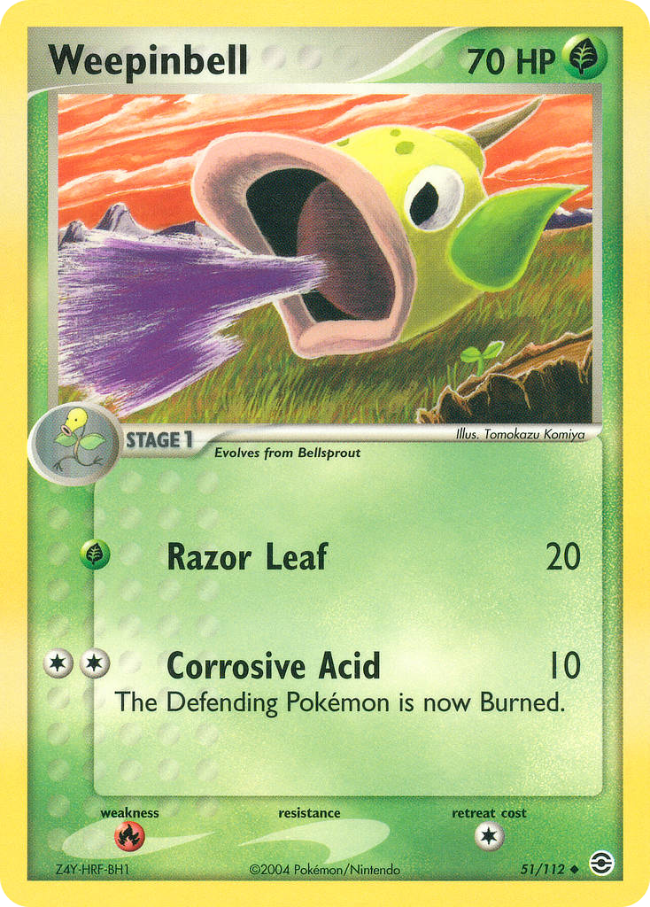 Weepinbell — illustrated card