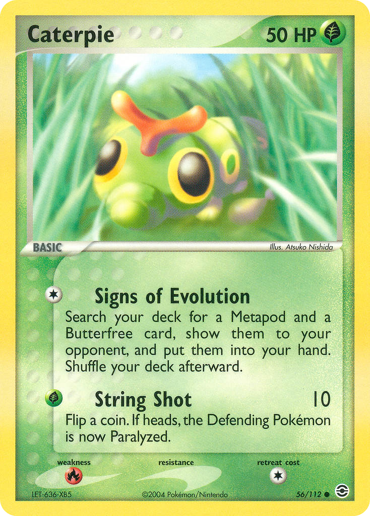 Caterpie — illustrated card