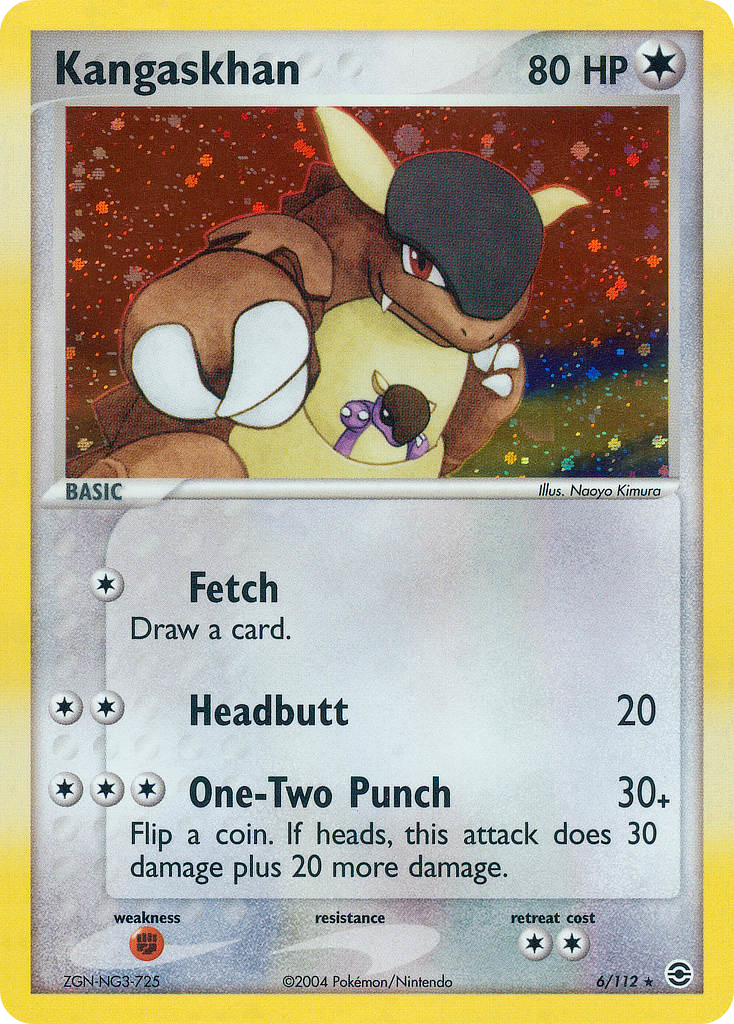 Kangaskhan — illustrated card