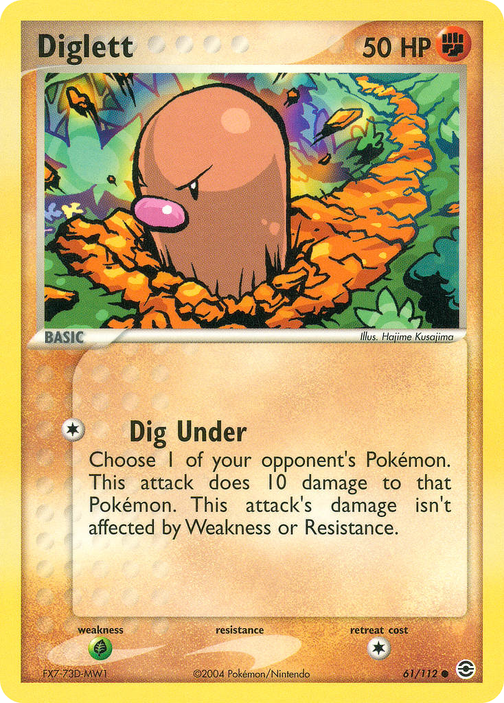 Diglett — illustrated card