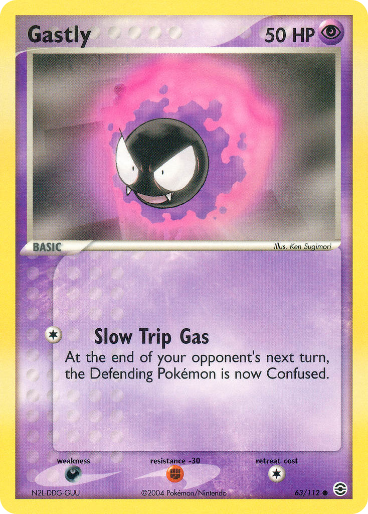 Gastly — illustrated card
