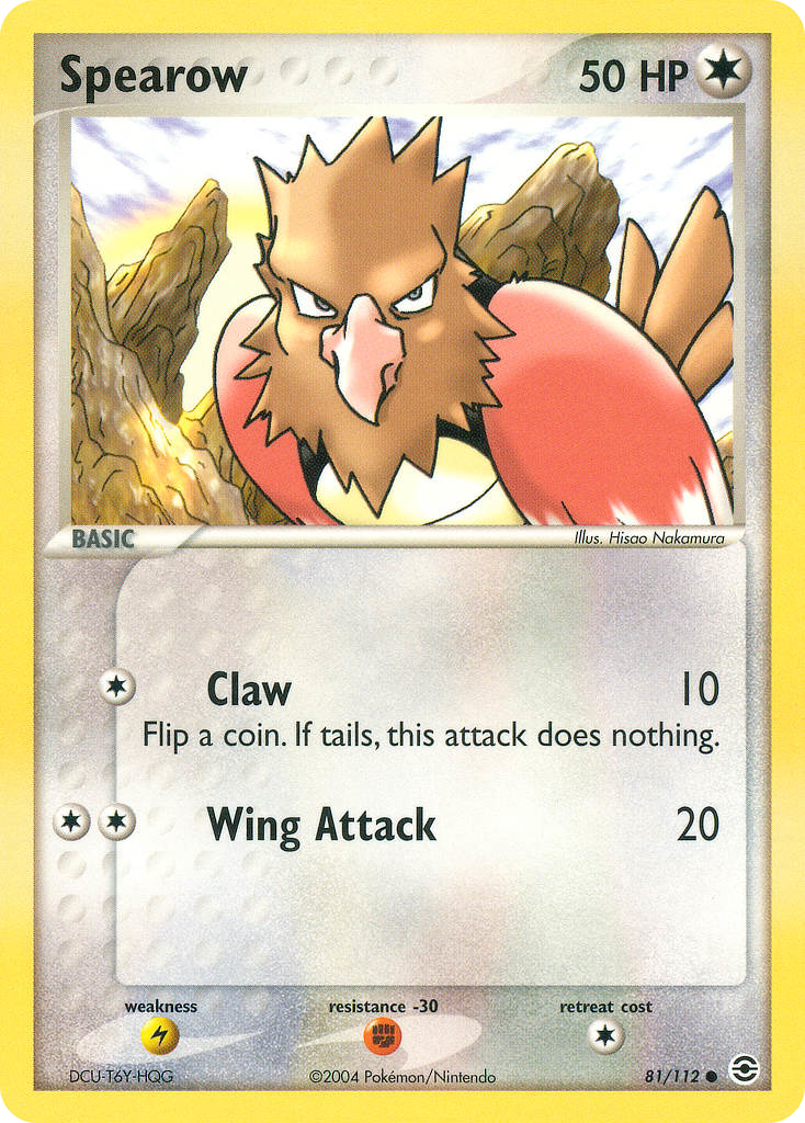 Spearow — illustrated card