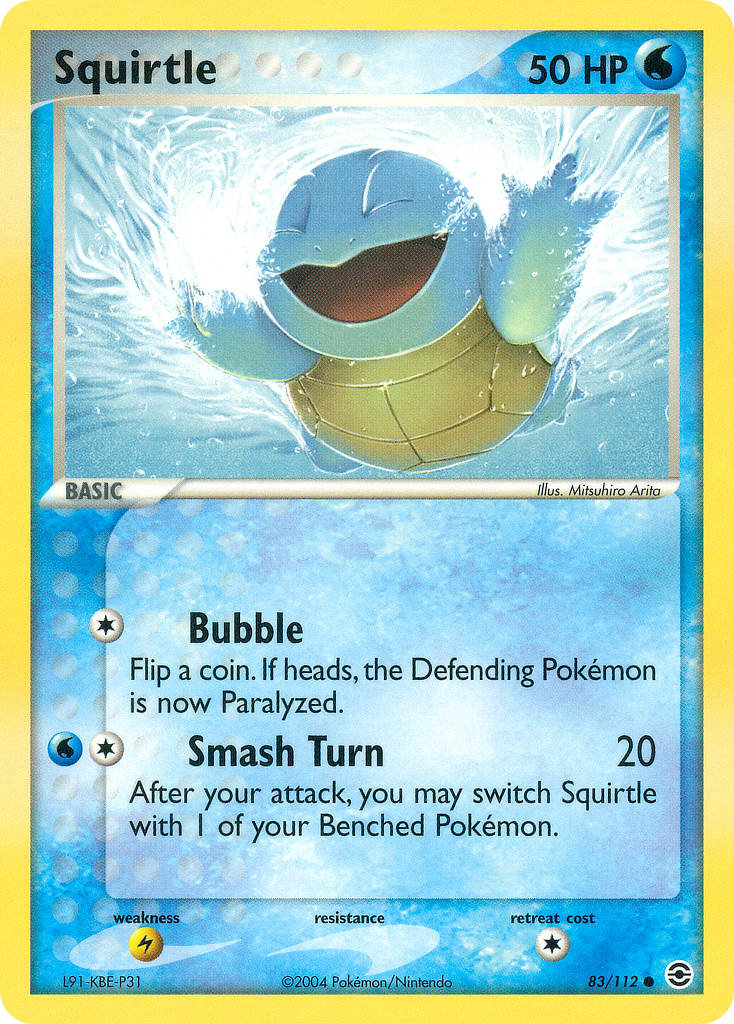 Squirtle — illustrated card