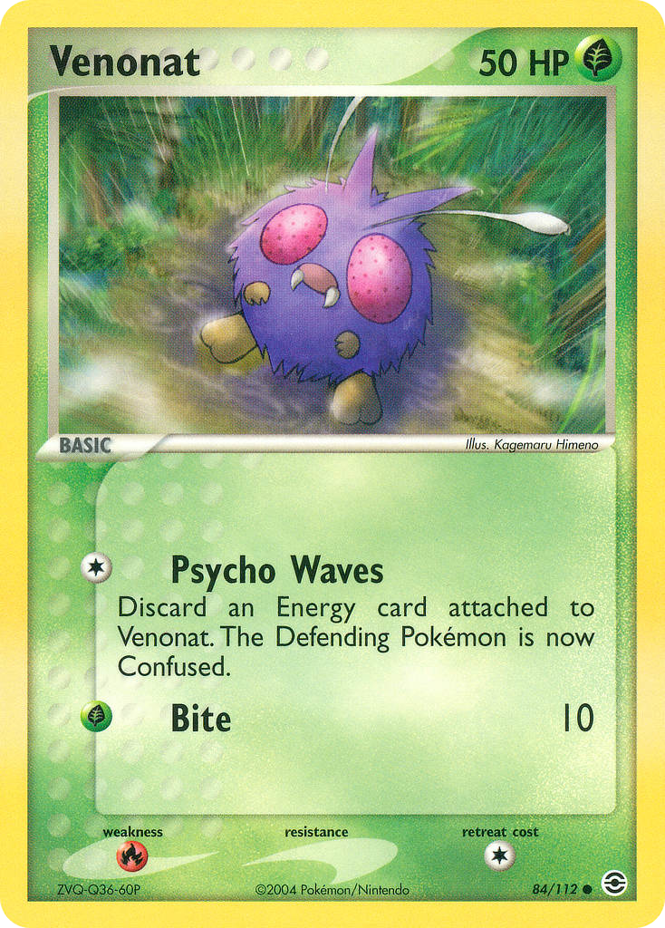 Venonat — illustrated card