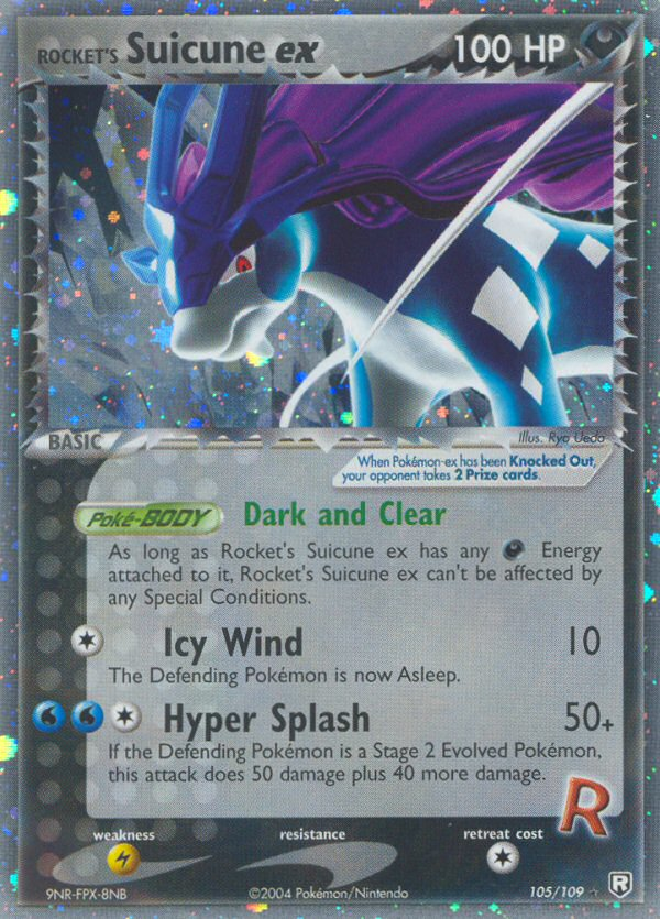 Rocket's Suicune ex — illustrated card