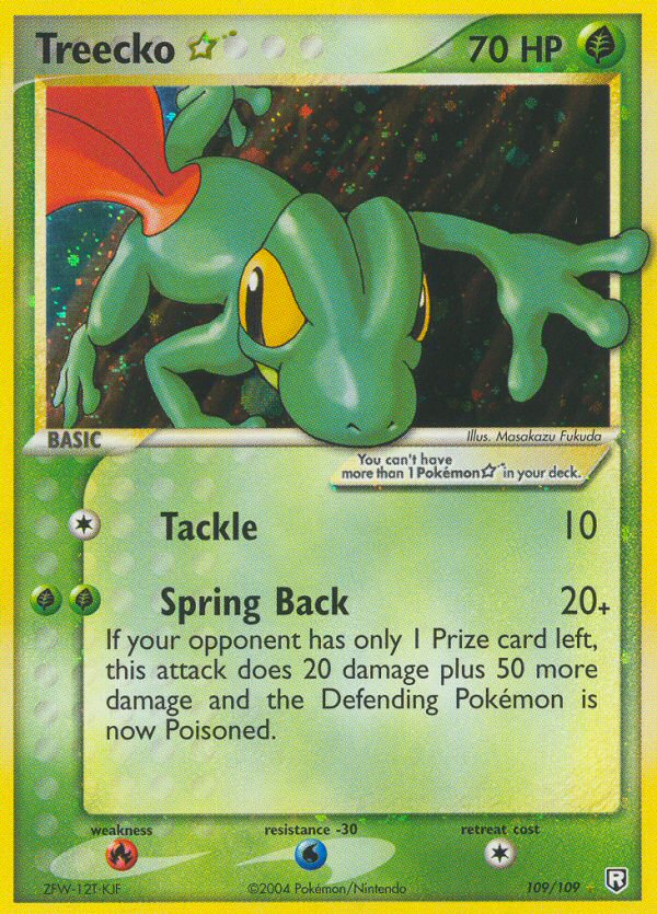 Treecko ★ — illustrated card