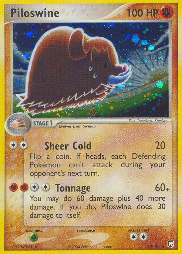 Piloswine — illustrated card