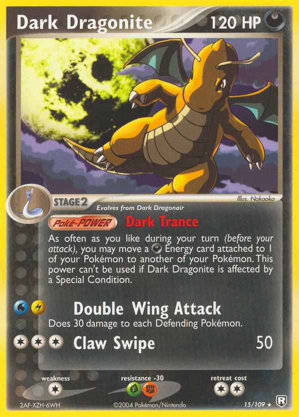Dark Dragonite — illustrated card