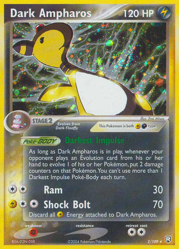 Dark Ampharos — illustrated card