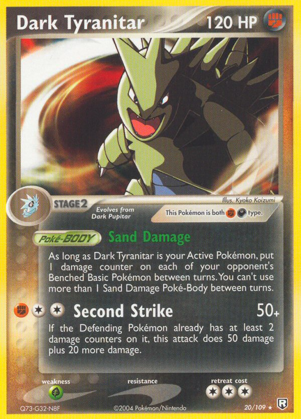 Dark Tyranitar — illustrated card