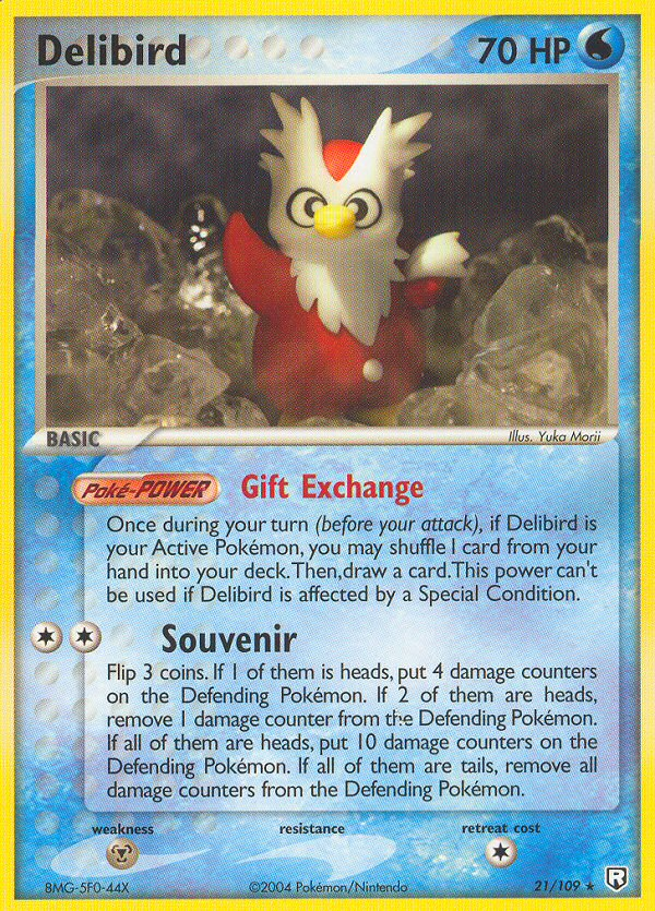 Delibird — illustrated card