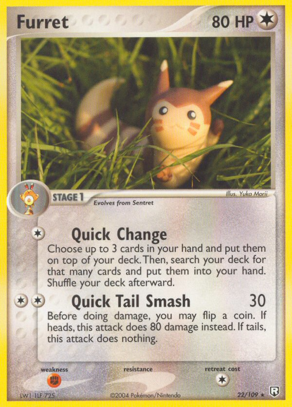 Furret — illustrated card