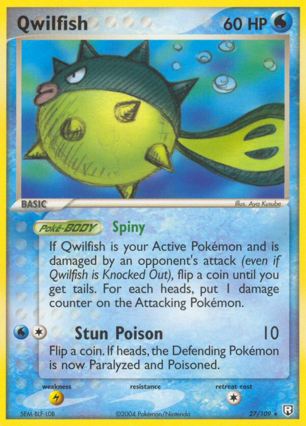 Qwilfish — illustrated card