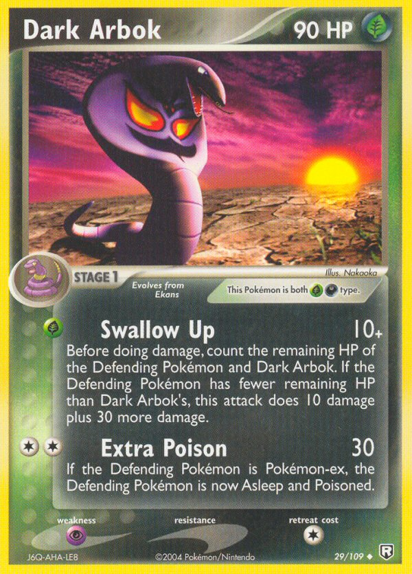 Dark Arbok — illustrated card