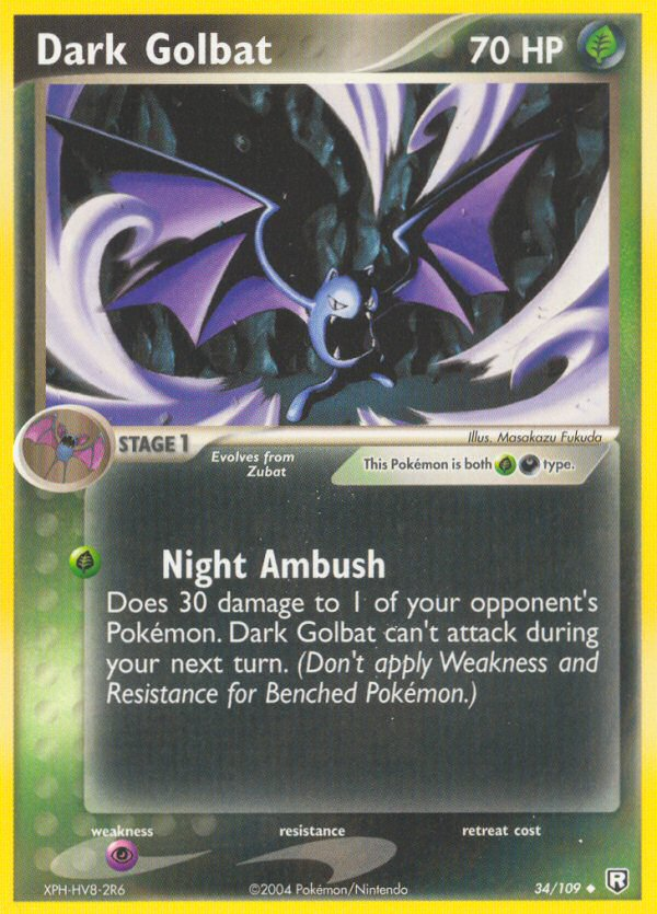Dark Golbat — illustrated card