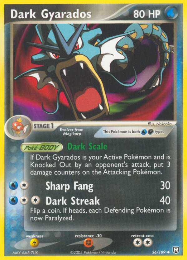Dark Gyarados — illustrated card