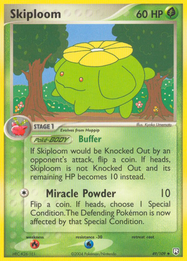 Skiploom — illustrated card