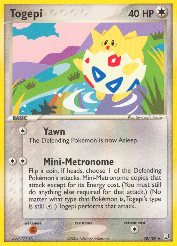 Togepi — illustrated card