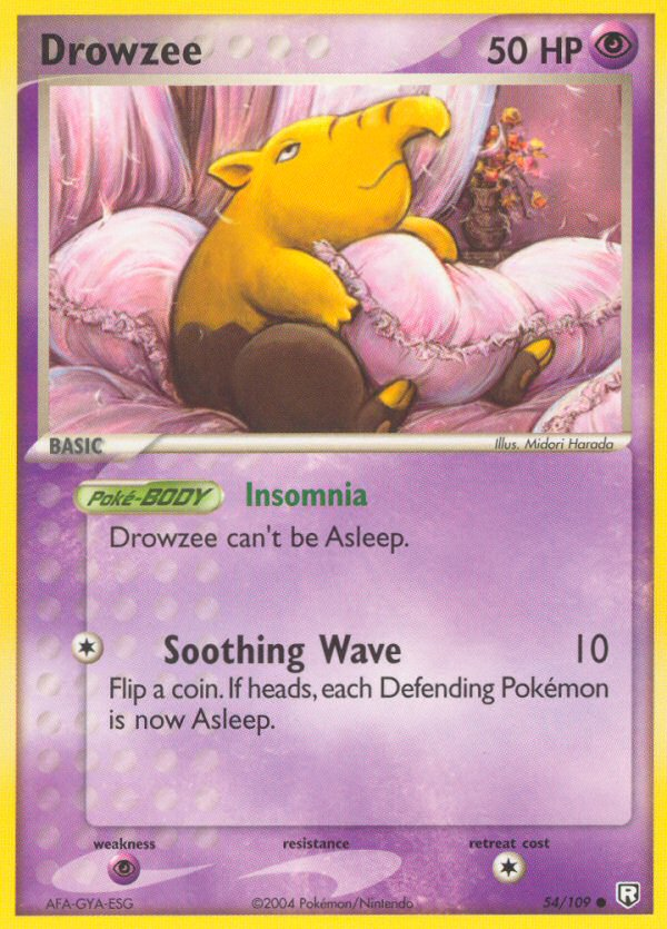 Drowzee — illustrated card