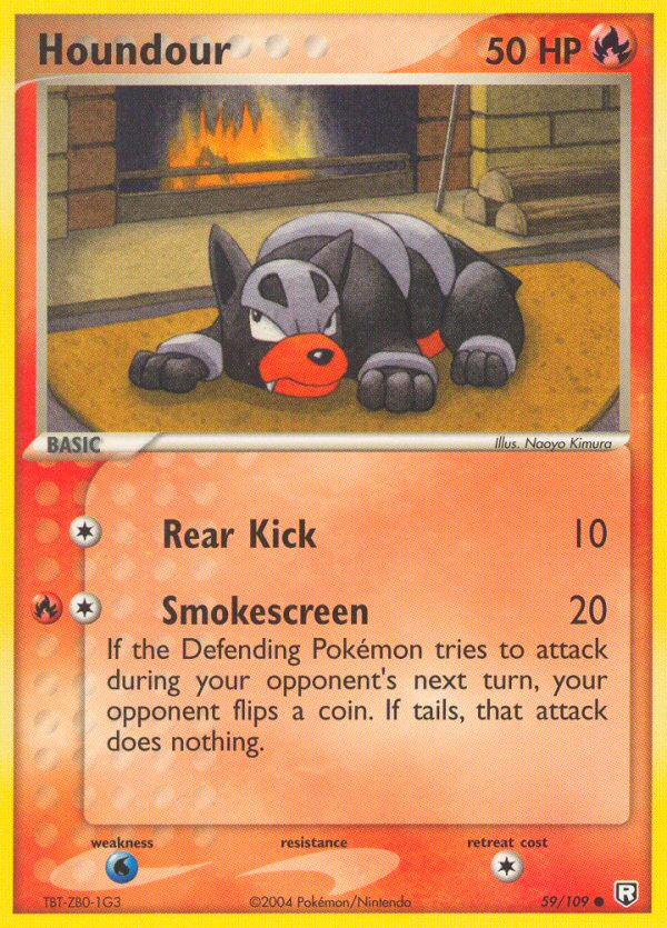 Houndour — illustrated card