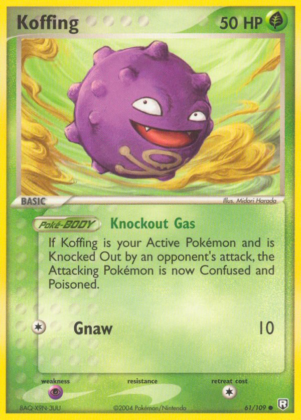 Koffing — illustrated card