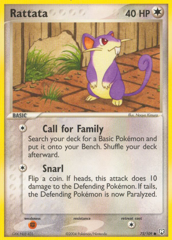 Rattata — illustrated card