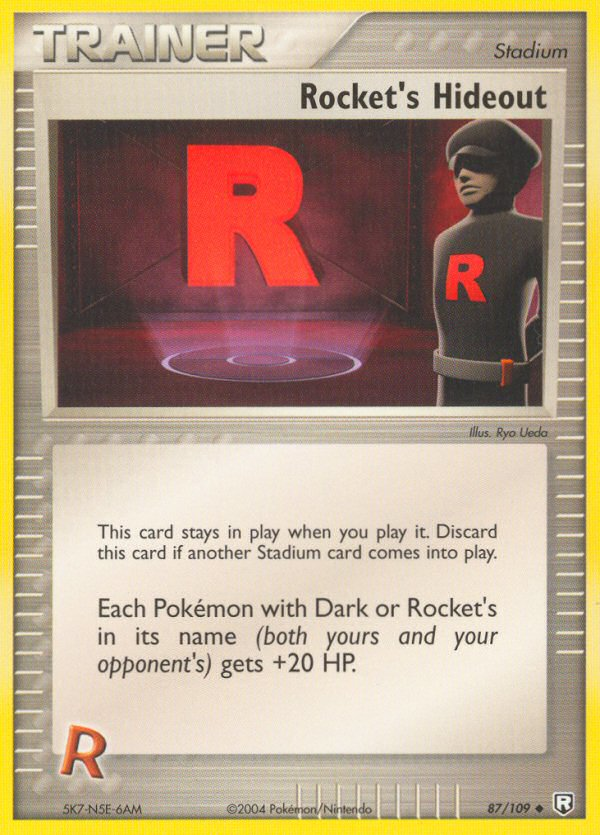 Rocket's Hideout — illustrated card
