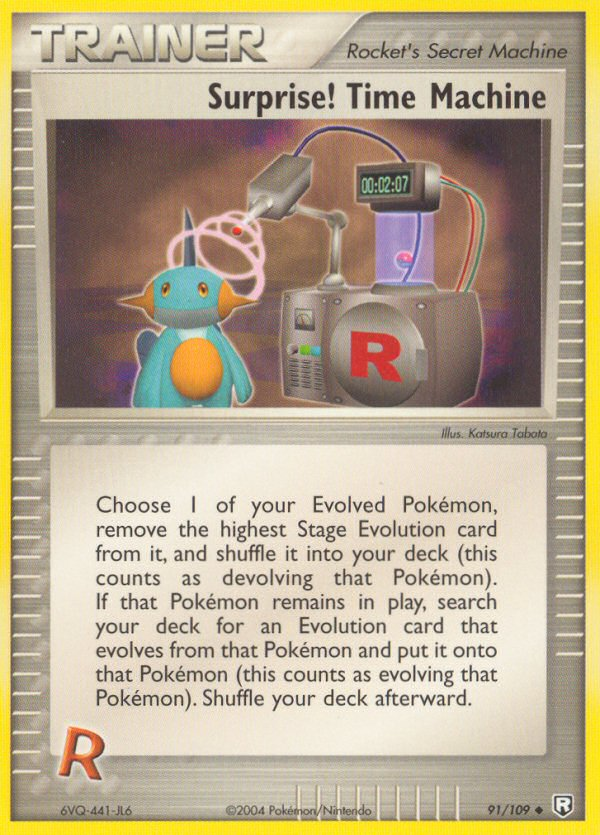 Surprise! Time Machine — illustrated card
