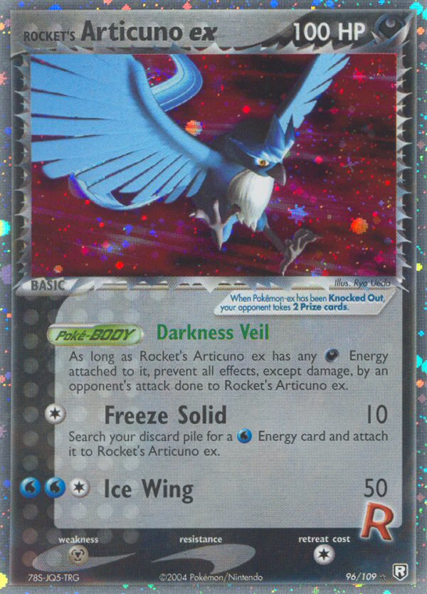 Rocket's Articuno ex — illustrated card