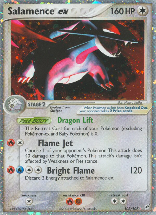Salamence ex — illustrated card