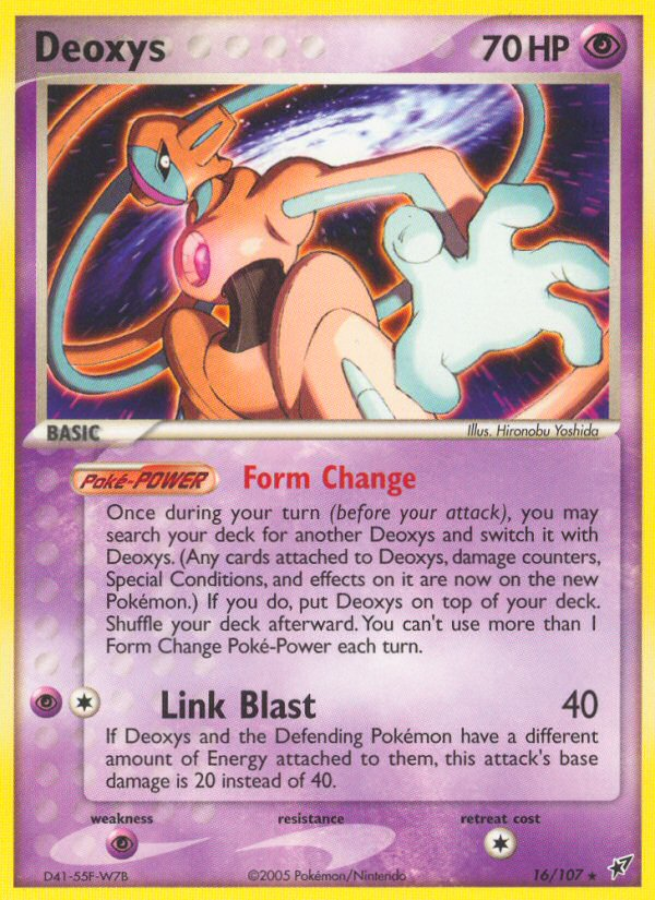 Deoxys — illustrated card