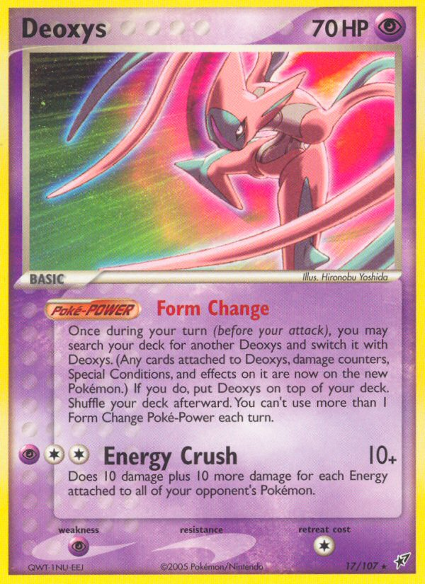 Deoxys — illustrated card