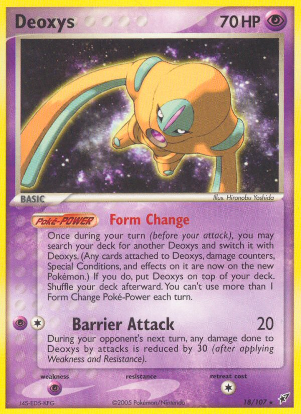 Deoxys — illustrated card