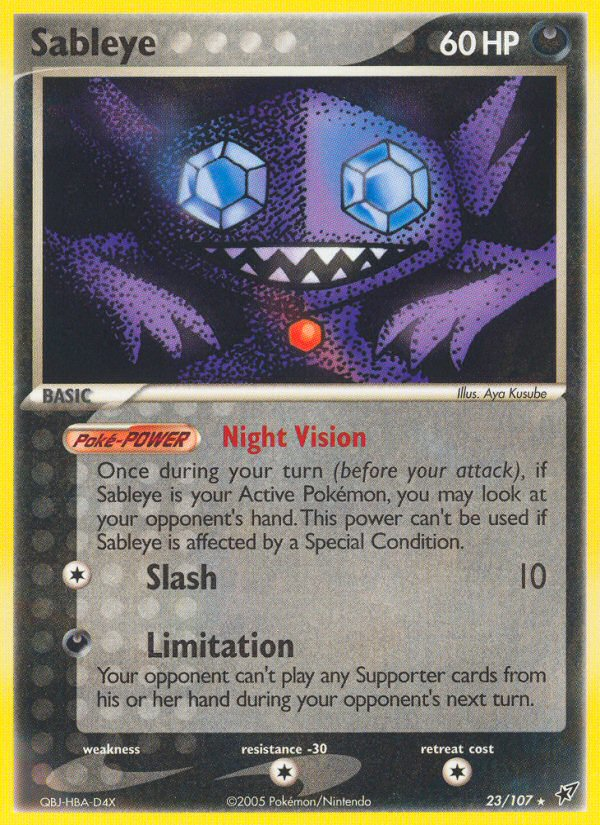 Sableye — illustrated card