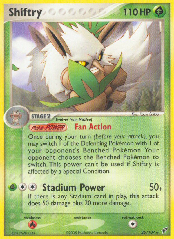 Shiftry — illustrated card