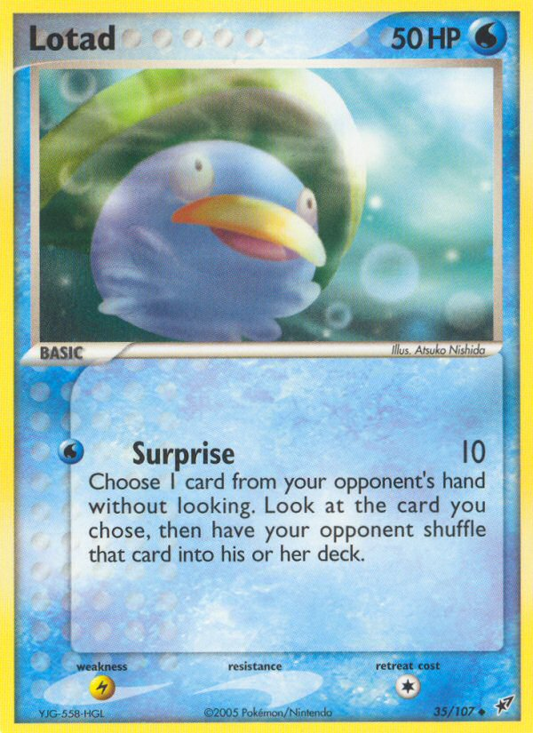 Lotad — illustrated card