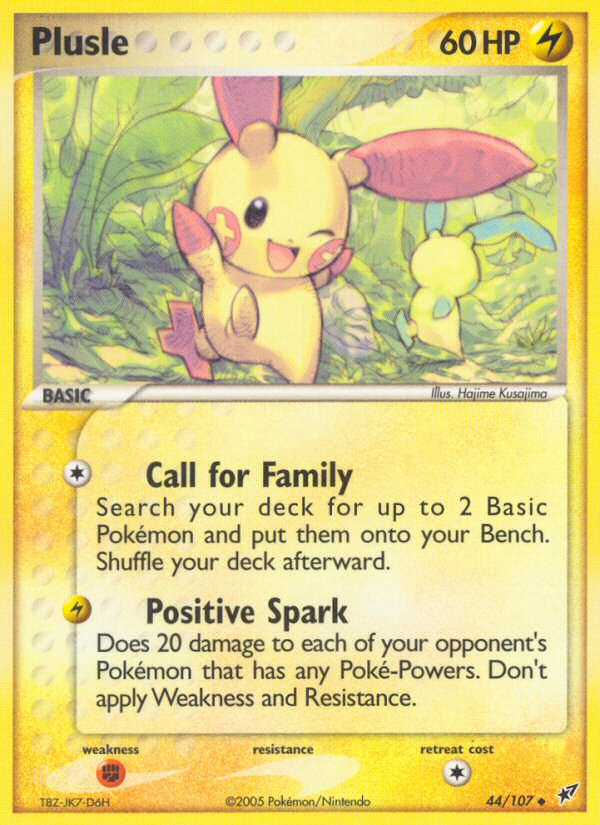 Plusle — illustrated card